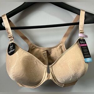 NWTBali Comfort Revolution Bra DF3P66 Front Close Underwire 42D Beige{